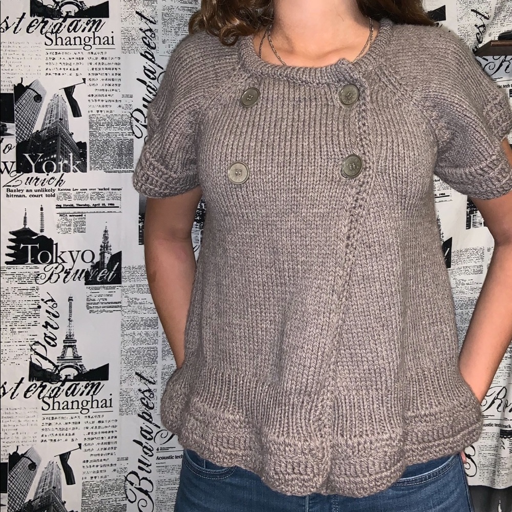 Lutz & Patmos short sleeve knit sweater - size M